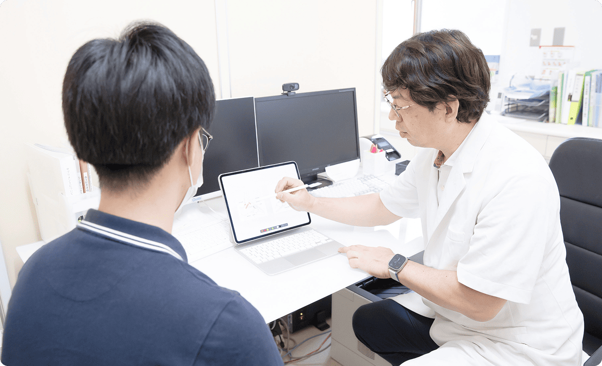 専門医による丁寧な診察と治療